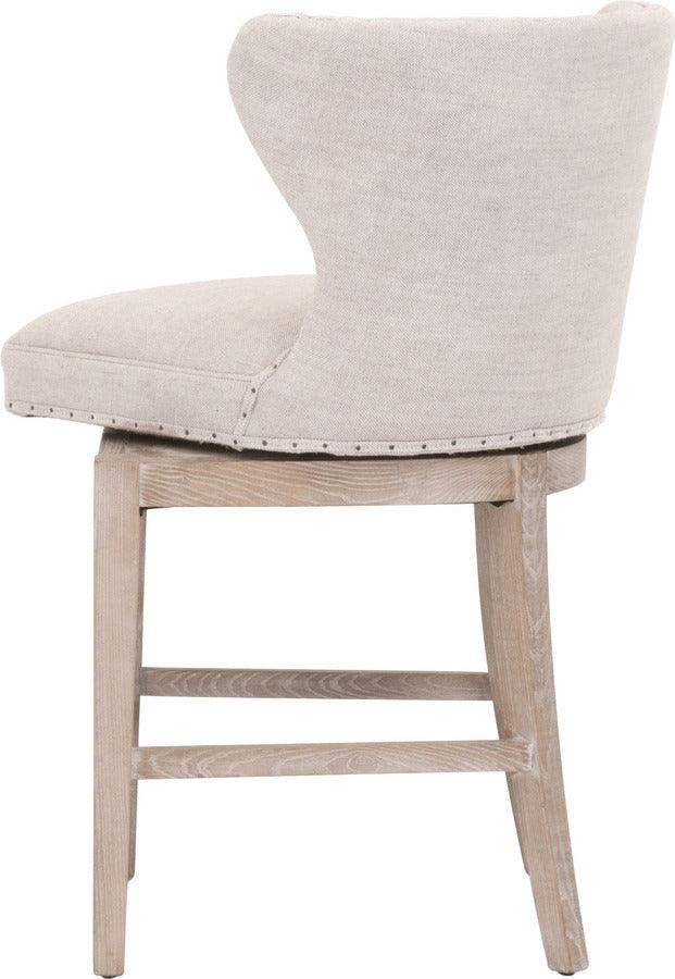 Essentials For Living Barstools - Milton Swivel Counter Stool Natural Gray Ash