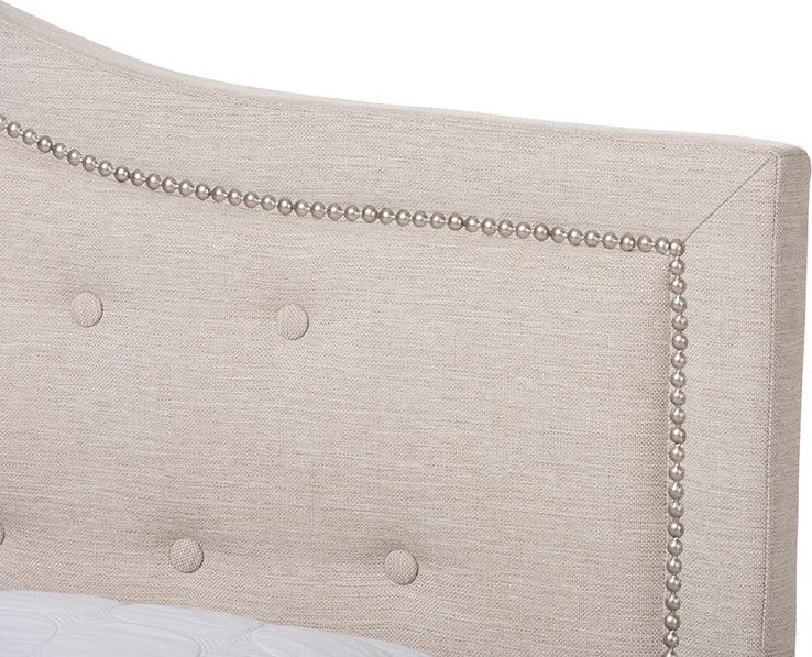 Wholesale Interiors Beds - Emerson Full Bed Light Beige