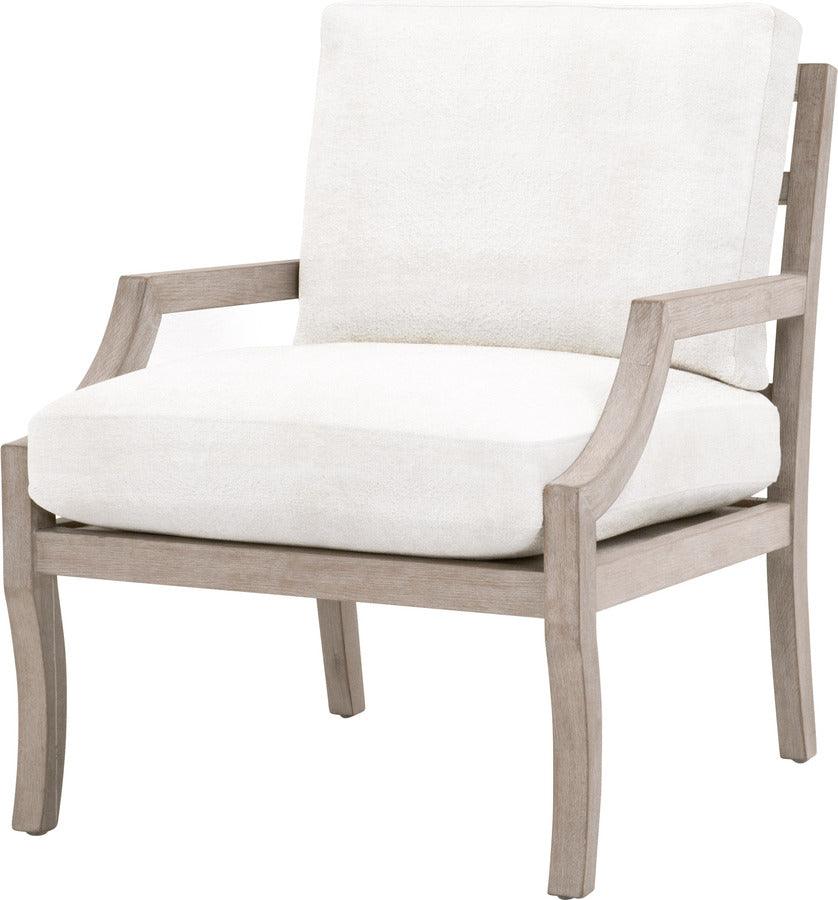 Essentials For Living Accent Chairs - Stratton Club Chair Natural Gray Beech & Boucle Snow