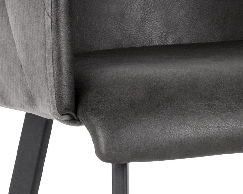 SUNPAN Barstools - Griffin Counter Stool - Town Grey / Roman Grey