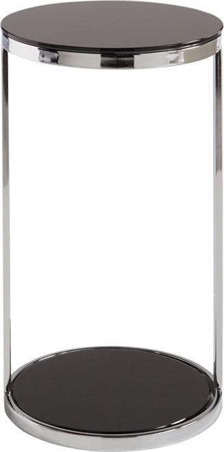 SUNPAN Side & End Tables - Benjamin End Table Black Glass
