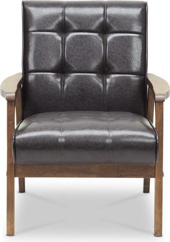 Wholesale Interiors Accent Chairs - Mid-Century Masterpieces Club Chair-Brown