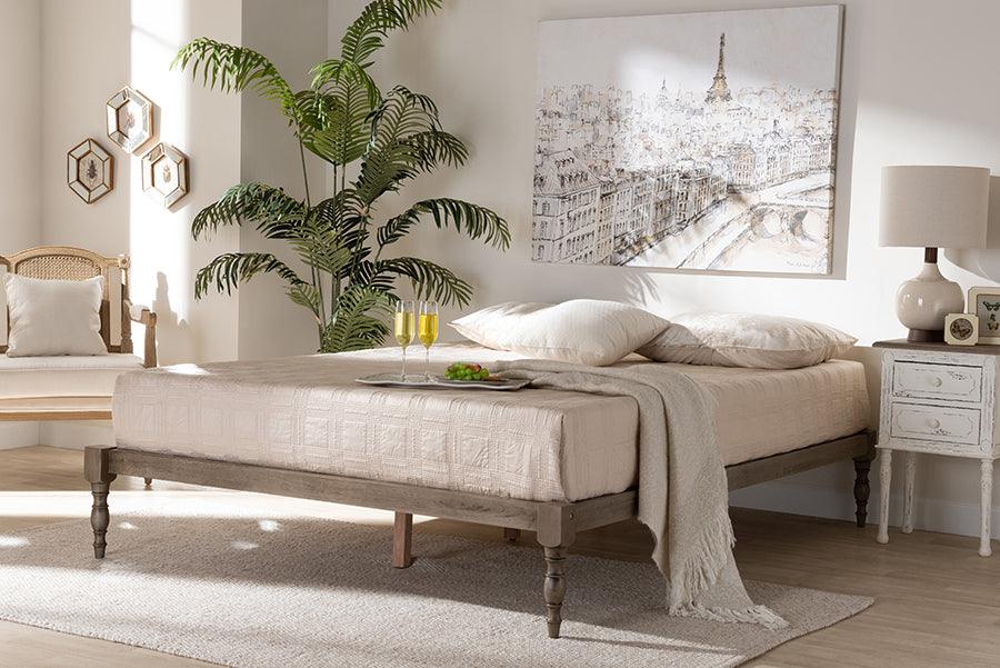 Wholesale Interiors Beds - Iseline Queen Bed Antique Gray