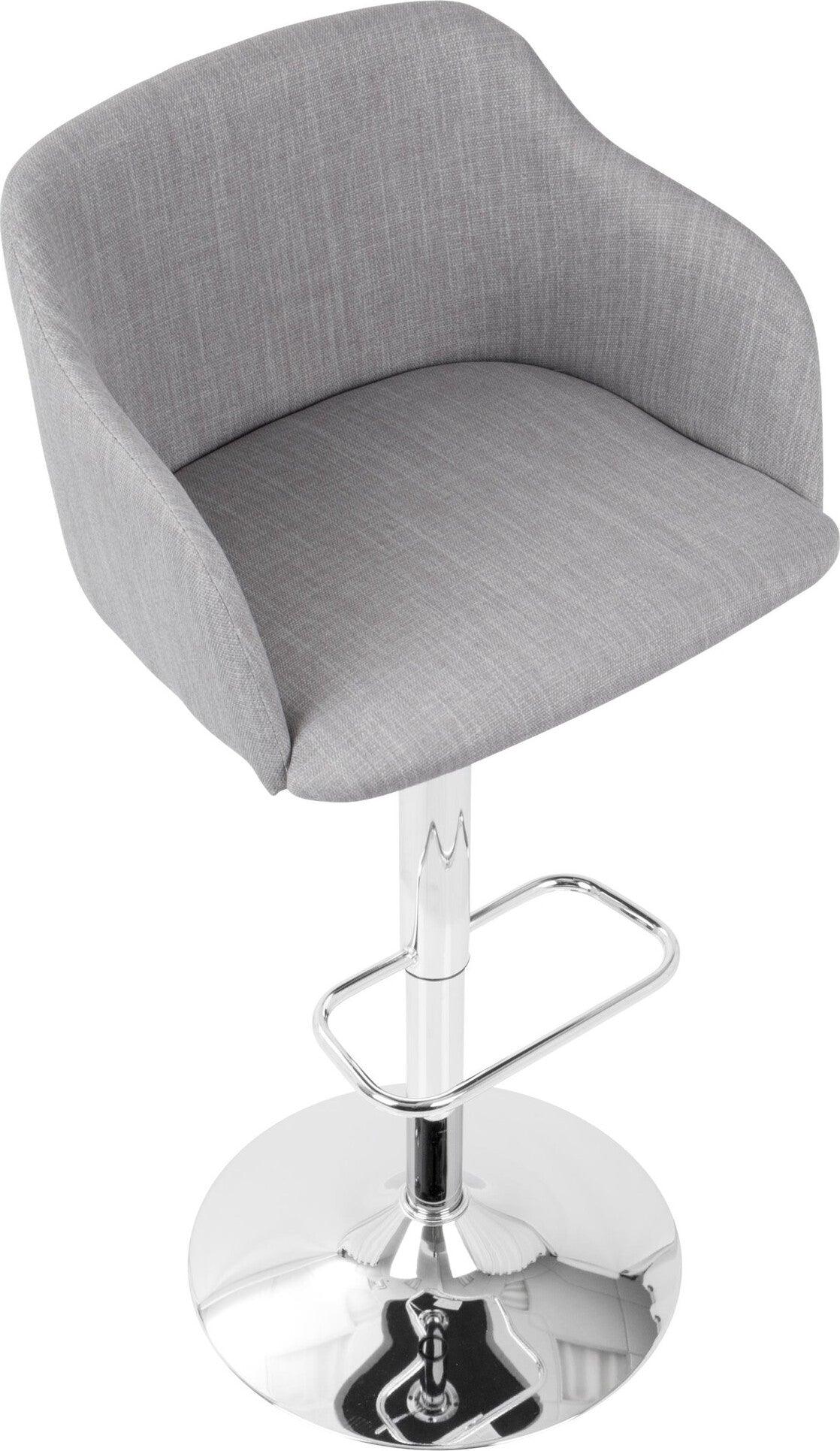 Lumisource Barstools - Daniella Barstool Light Gray
