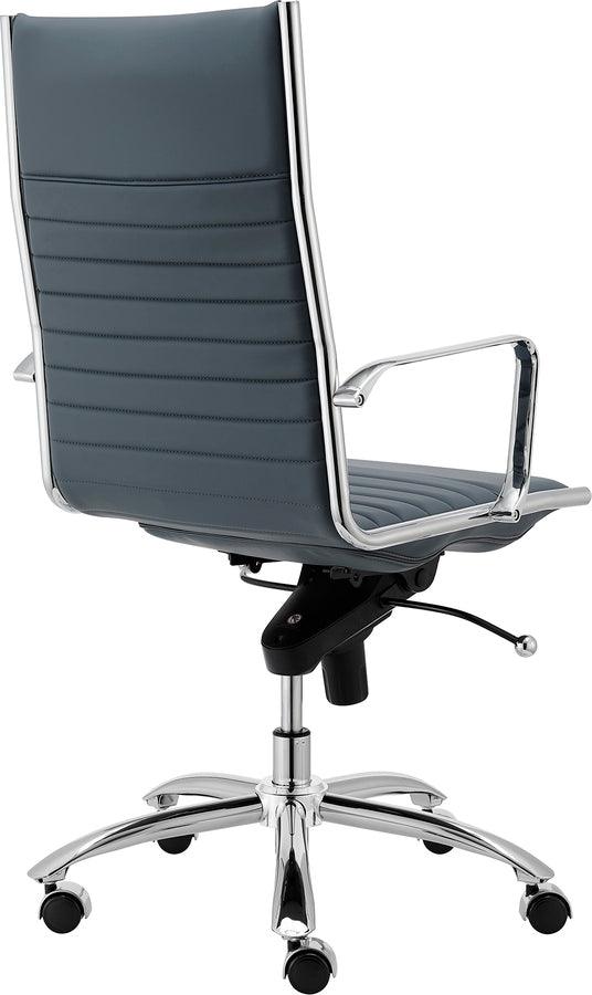 Euro Style Task Chairs - Dirk High Back Office Chair Blue