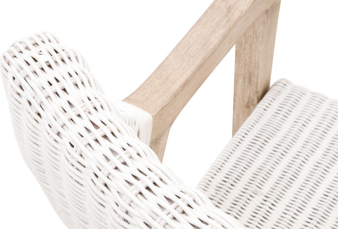 Essentials For Living Accent Chairs - Lucia Arm Chair White Rattan