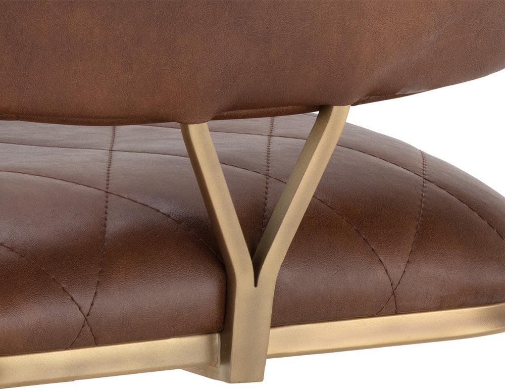SUNPAN Dining Chairs - Virtu Swivel Dining Chair - Bravo Cognac (Set of 2)