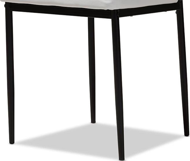 Wholesale Interiors Dining Chairs - Armand Modern And Contemporary White Faux Leather Upholstered Dining Chair (Set Of 4)