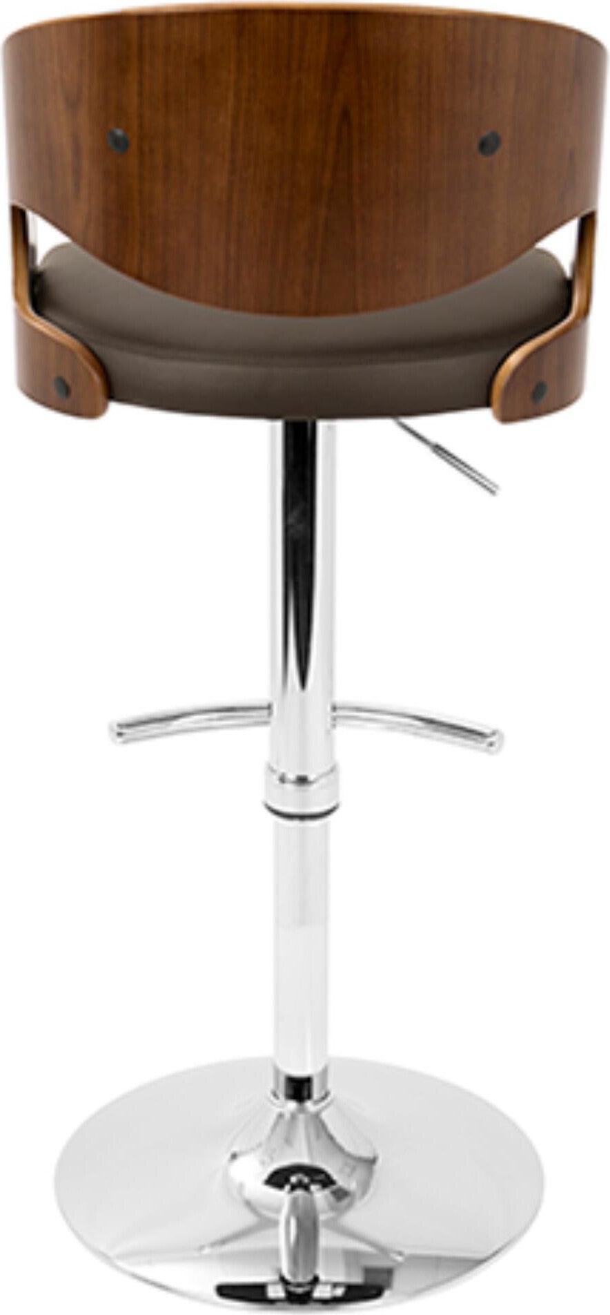 Lumisource Barstools - Pino Barstool Walnut & Brown