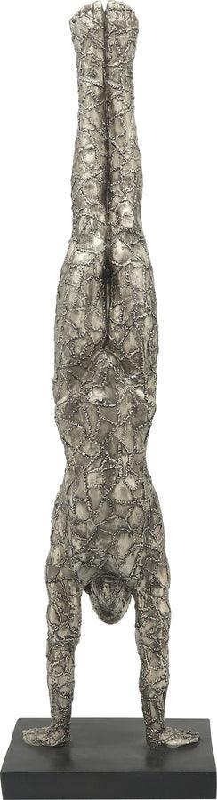 Sagebrook Home Decorative Objects - Resin, 37"H Gymnast, Gunmetal