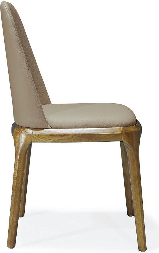 Manhattan Comfort Dining Chairs - Courding Dining Chair in Tan and Walnut