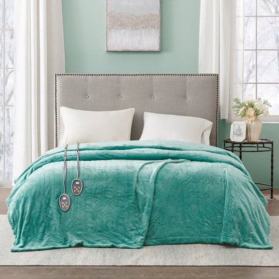 Olliix.com Heated Blankets - Blanket Aqua Twin