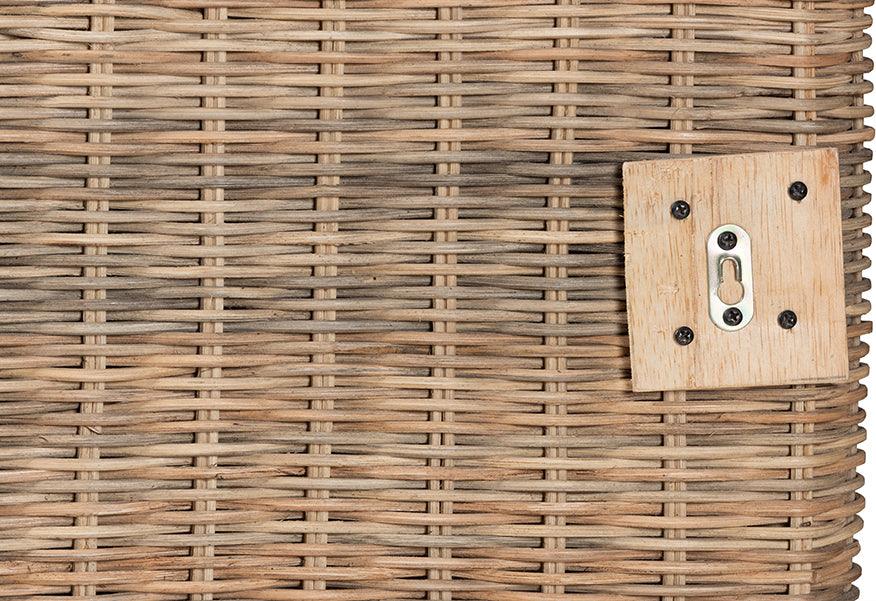 Wholesale Interiors Headboards - Cantara Modern Bohemian Natural Rattan Queen Size Standalone Headboard