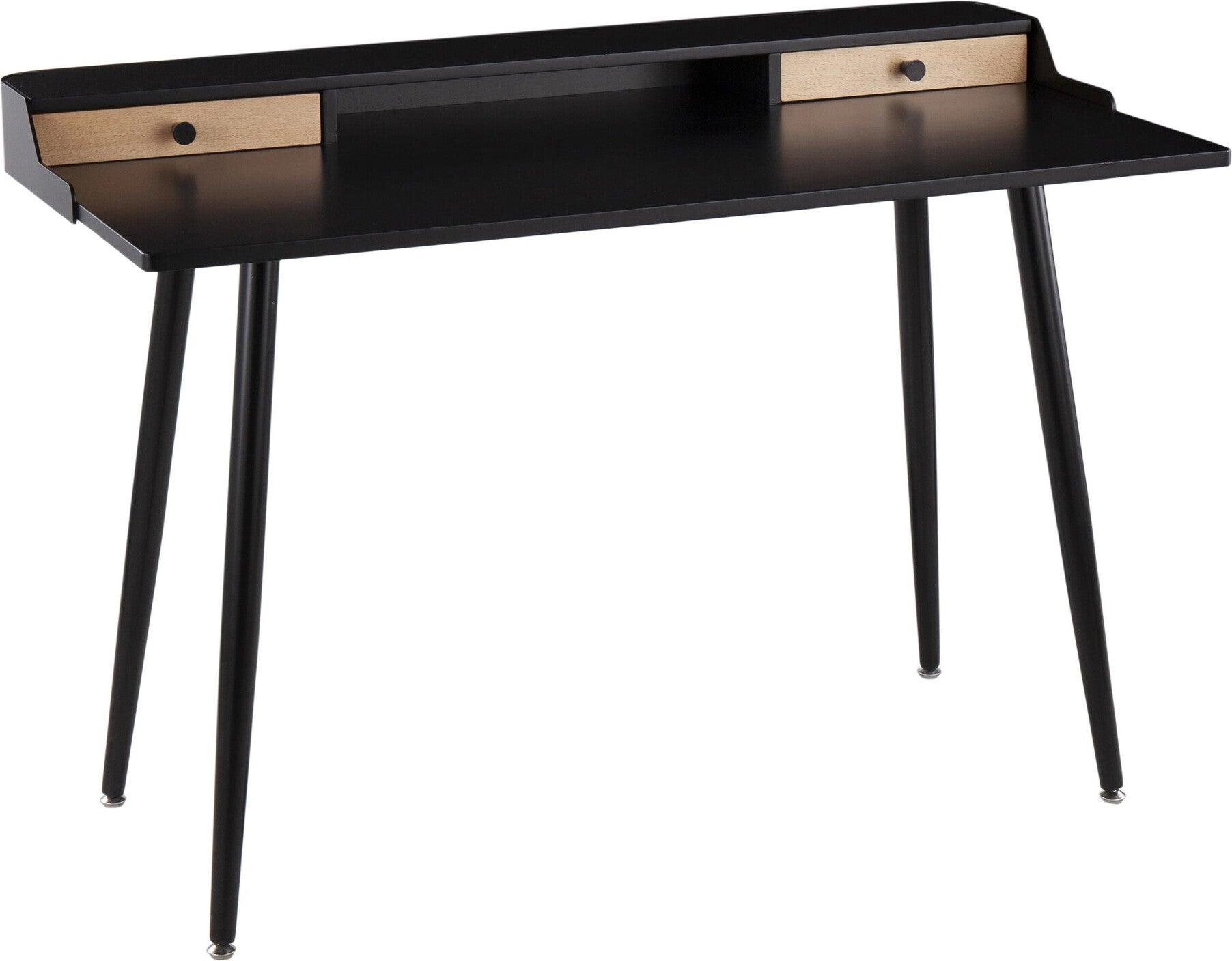 Lumisource Desks - Harvey 47.5" Desk Black & Natural