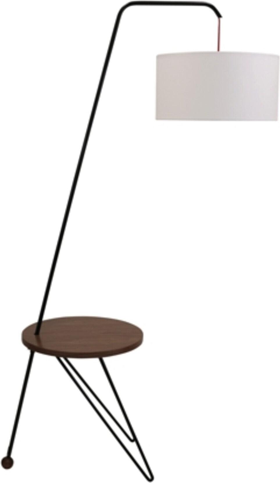 Lumisource Floor Lamps - Stork Lamp Walnut & White