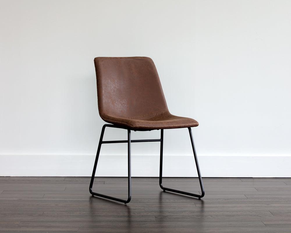 SUNPAN Dining Chairs - Cal Dining Chair - Antique Brown (Set of 2)