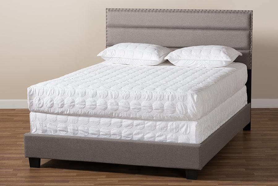 Wholesale Interiors Beds - Ansa Full Bed Gray & Black