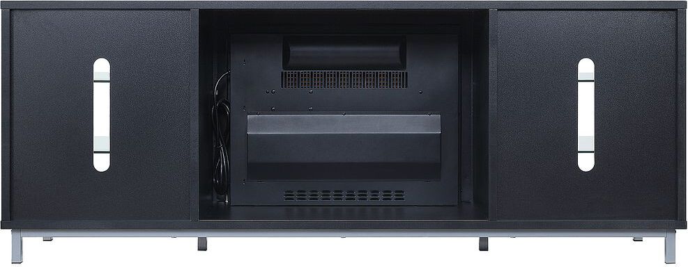 Manhattan Comfort Fireplaces - Brighton Fireplace in Onyx