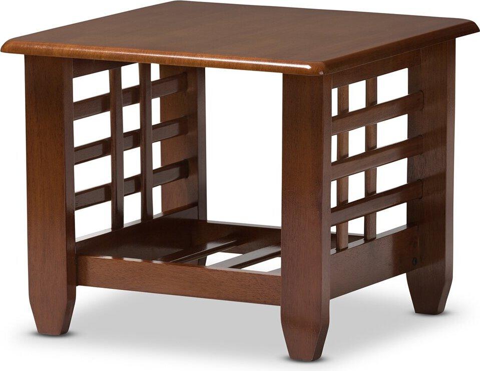 Wholesale Interiors Side & End Tables - Larissa Modern Occasional End Table Cherry Brown