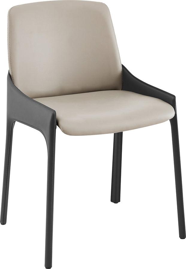 Euro Style Dining Chairs - Vilante Side Chair in Light Gray and Gray