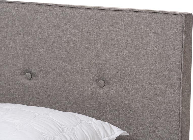 Wholesale Interiors Beds - Hampton Queen Bed Light Gray