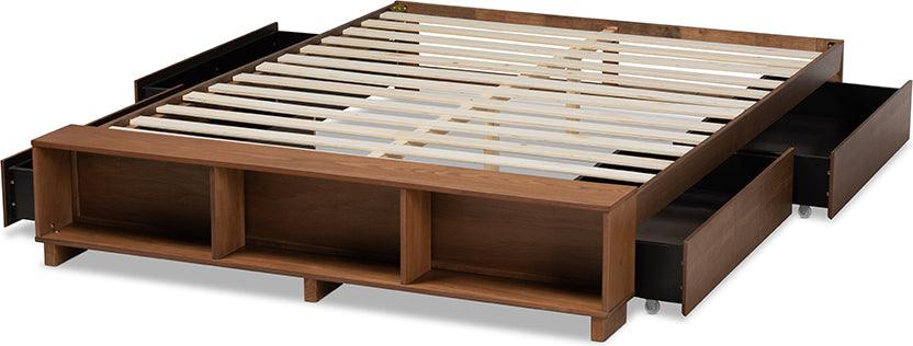 Wholesale Interiors Beds - Arthur Queen Bed Ash walnut
