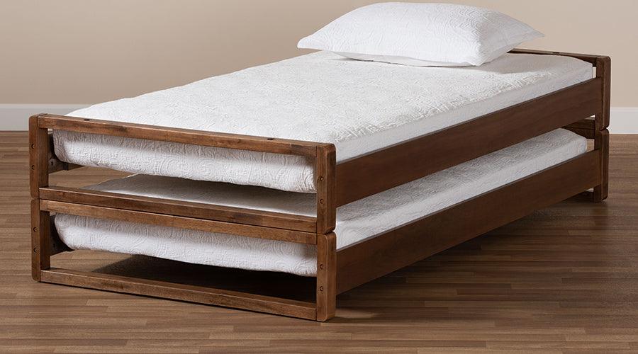Wholesale Interiors Beds - Klara Twin to King Bed Walnut