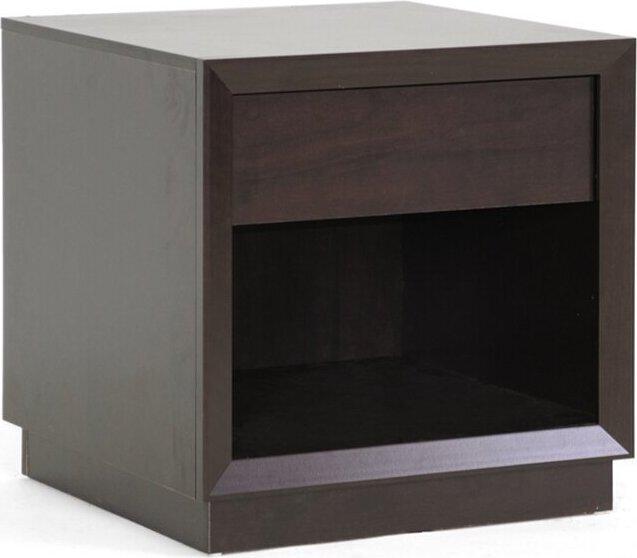 Wholesale Interiors Nightstands & Side Tables - Girvin Accent Nightstand Dark Brown