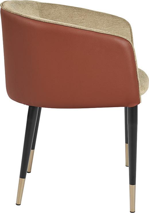 SUNPAN Dining Chairs - Asher Dining Armchair - Polo Club Toast / Dillon Chili