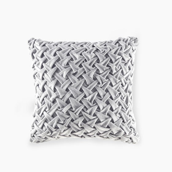 Olliix.com Pillows & Throws - Square Decor Pillow Silver