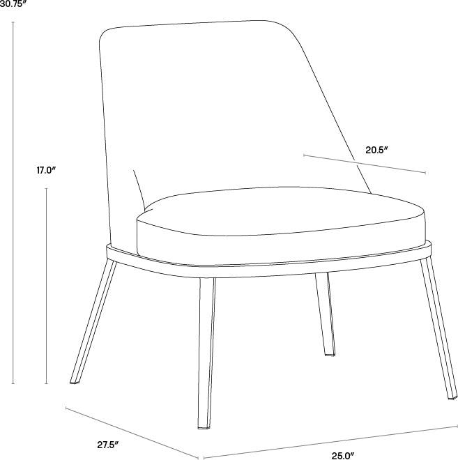 SUNPAN Accent Chairs - Dover Lounge Chair Napa Stone / Polo Club Stone