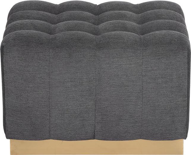 SUNPAN Ottomans & Stools - Amira Ottoman Polo Club Kohl Gray