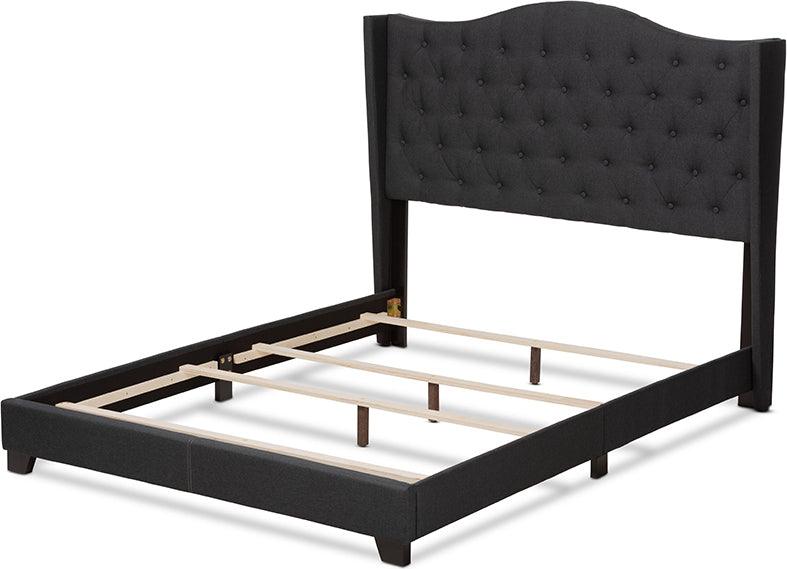 Wholesale Interiors Beds - Alesha King Bed Charcoal Gray