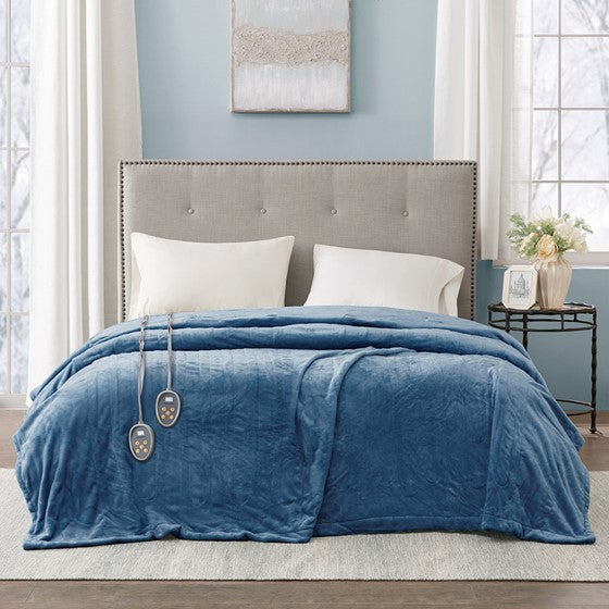 Olliix.com Heated Blankets - Blanket Sapphire Blue