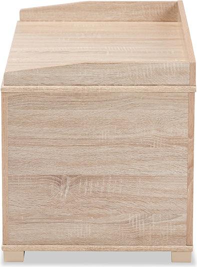 Wholesale Interiors Cat Litter Box - Mariam Oak Finished Wood Cat Litter Box Cover House