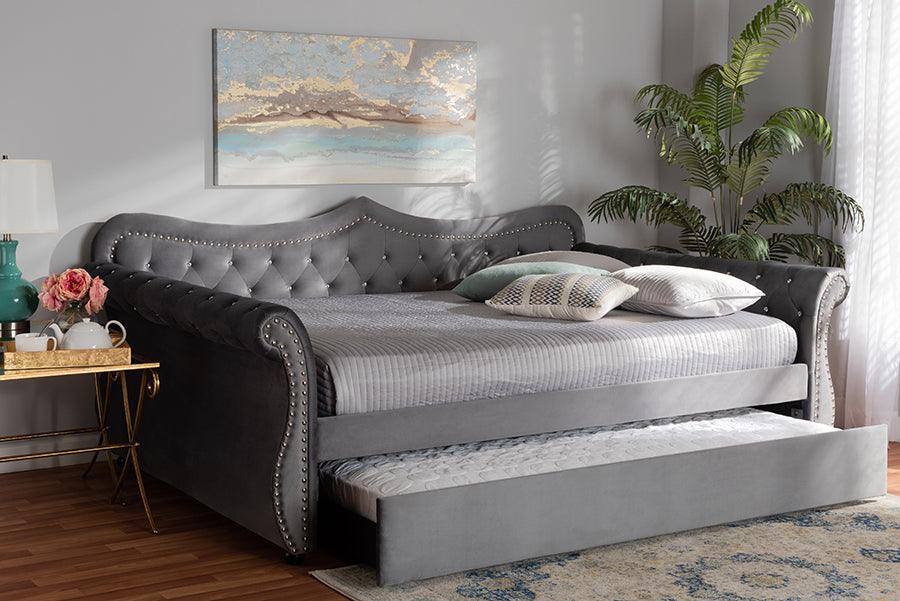 Wholesale Interiors Daybeds - Abbie Modern 93.7" Daybed Gray
