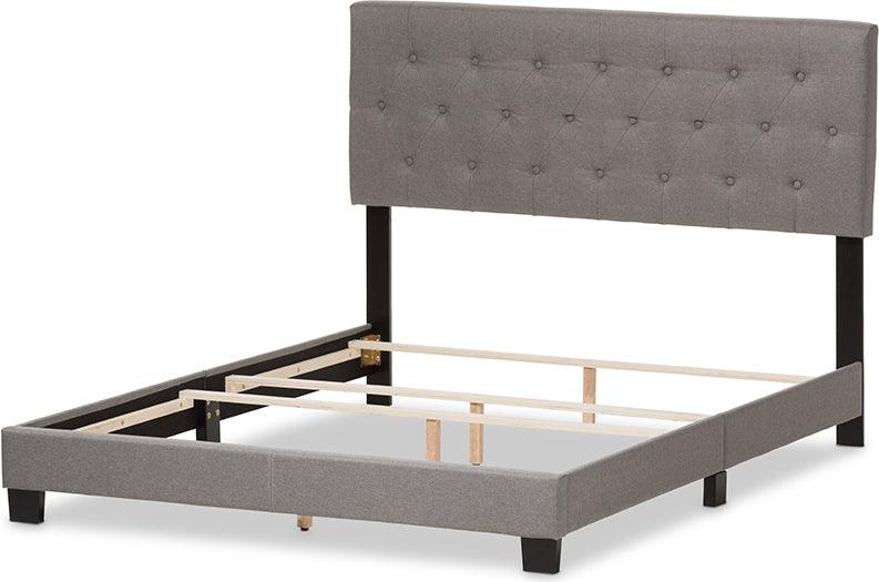 Wholesale Interiors Beds - Cassandra King Bed Light Gray