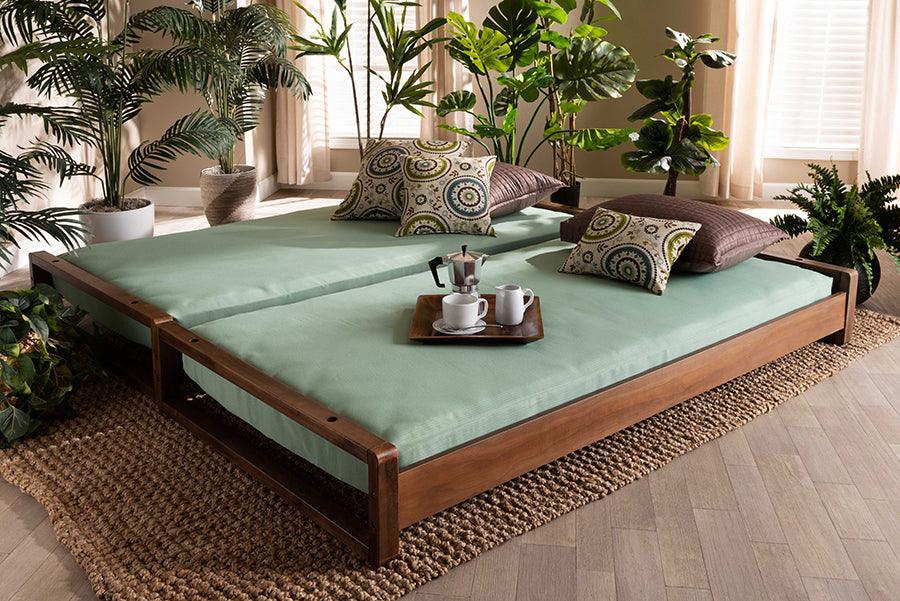 Wholesale Interiors Beds - Klara Twin to King Bed Walnut