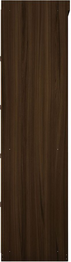 Manhattan Comfort Cabinets & Wardrobes - Mulberry Open 3 Sectional Modem Wardrobe Closet with 6 Drawers - Set of 3 in Brown