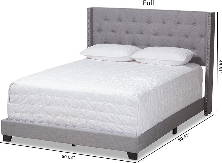 Wholesale Interiors Beds - Brady King Bed Light Gray