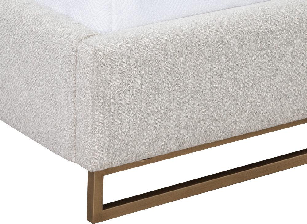 SUNPAN Beds - Nevin Bed - Queen - Dove Cream Cream