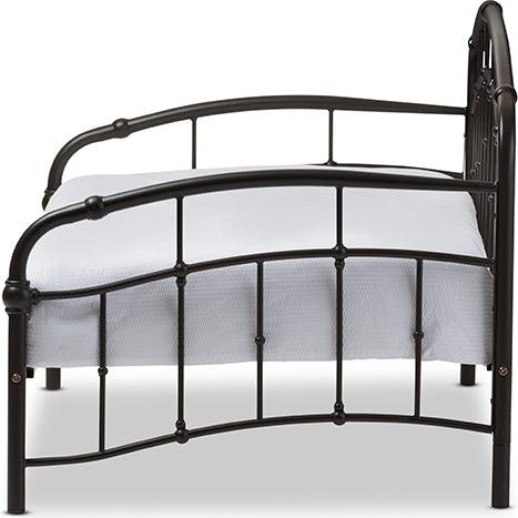 Wholesale Interiors Daybeds - Olsen Vintage Industrial Black Finished Metal Daybed