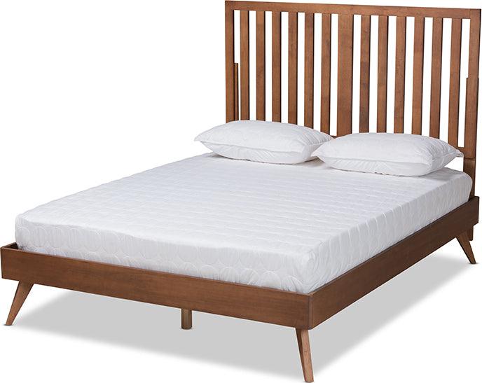 Wholesale Interiors Beds - Saki Full Bed Walnut Brown