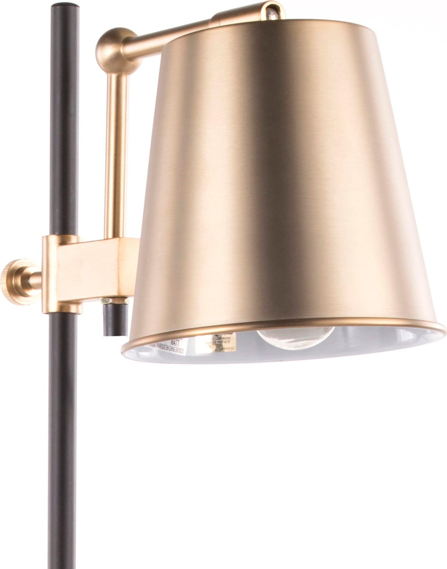 Lumisource Table Lamps - Metric Table Lamp White White & Black