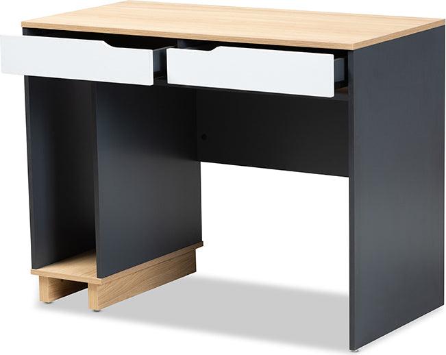 Wholesale Interiors Desks - Reed 2-Drawer Wood Computer Desk Multicolor