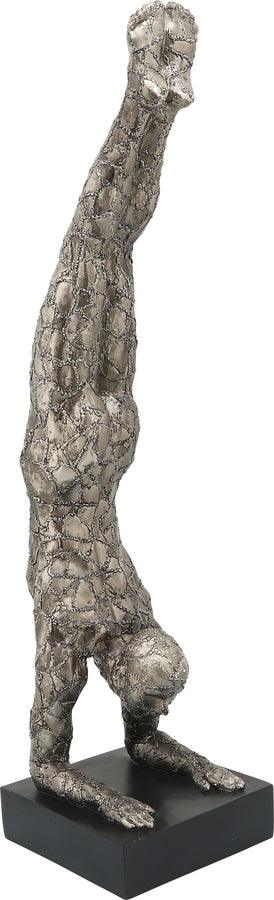 Sagebrook Home Decorative Objects - Resin, 33"H Sirsasana, Gunmetal