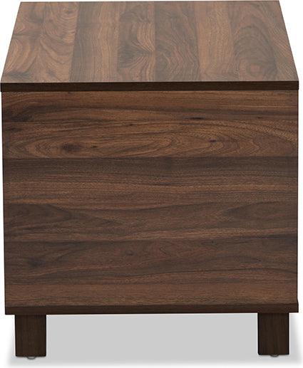Wholesale Interiors Cat Litter Box - Eckhart Walnut Brown Finished Wood Cat Litter Box Cover House