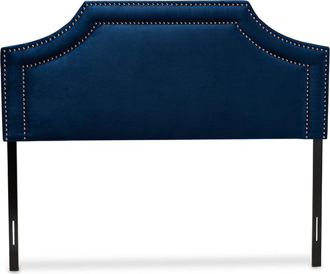 Wholesale Interiors Headboards - Avignon King Headboard Navy Blue