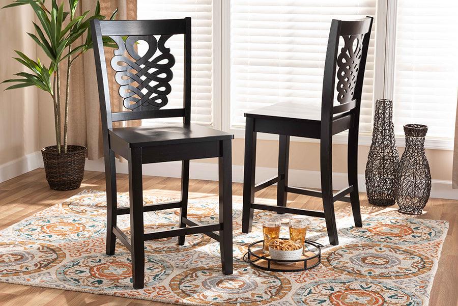 Wholesale Interiors Barstools - Gervais Counter Stool Dark Brown (Set of 2)
