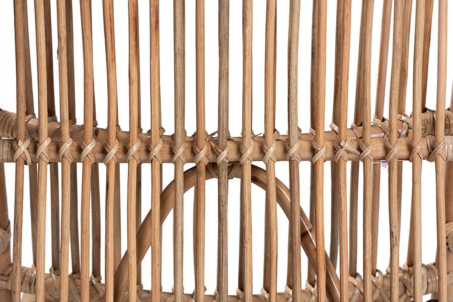 Wholesale Interiors Accent Chairs - Genera Modern Bohemian Natural Rattan Lounge Chair